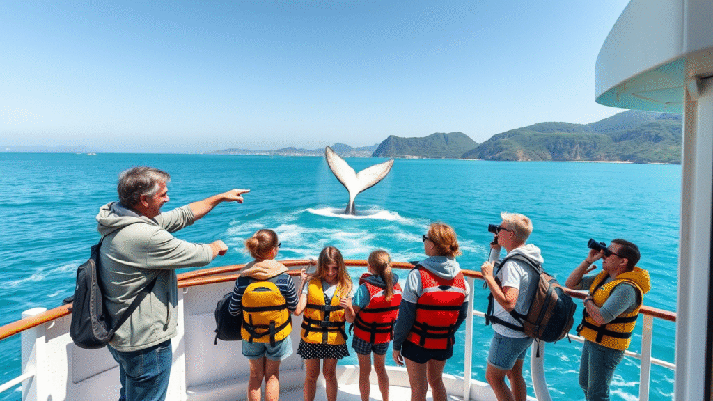 Whale watching with kids